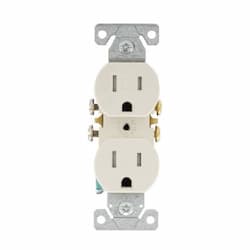 Eaton Wiring 15A TR Duplex Standard Receptacle, 2P3W, #14-10 AWG, 125V, LA