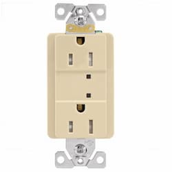 15A TR Surge Protection Duplex Receptacle, 2P3W, #14-10 AWG, 125V, IV