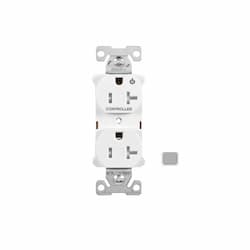 20 Amp Half Controlled Duplex Receptacle, Tamper Resistant, Gray