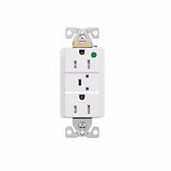 Eaton Wiring 15 Amp Surge Protection Receptacle, Hospital Grade, White