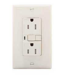 15 Amp AFCI Receptacle w/ Light, Tamper-Resistant, Light ALM