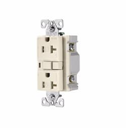 20 Amp AFCI Receptacle w/ Light, Tamper Resistant, Light Almond