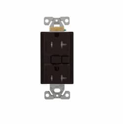 20 Amp AFGF Receptacle, NEMA 5-20R, 2-Pole, Brown