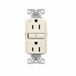 15A TR Slim Self-Test GFCI Receptacle Outlet, 125V, LA, 3 Pack