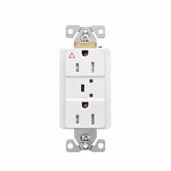 15 Amp Surge Protection Receptacle, Commercial Grade, White