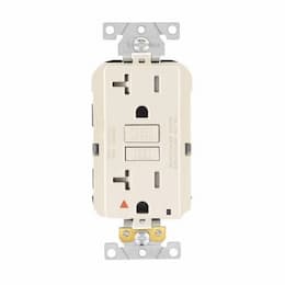 15 Amp TR Isolated Ground GFCI Duplex Receptacle, #14-10, 125V, Gray