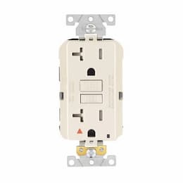 15 Amp TR Isolated Ground GFCI Duplex Receptacle, #14-10, 125V, Ivory