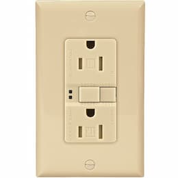 20 Amp Tamper Resistant Duplex GFCI Outlet w/ ArrowLink Connector, Ivory