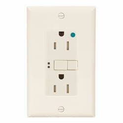 20 Amp Tamper Resistant Hospital Grade GFCI Receptacle Outlet, Light Almond