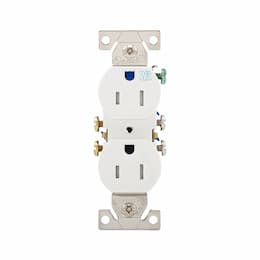 15 Amp Tamper & Weather Resistant Duplex Receptacle, White