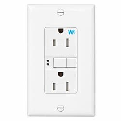 15 Amp Tamper & Weather Resistant GFCI NAFTA-Compliant Outlet, White