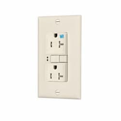 20 Amp Tamper & Weather Resistant GFCI NAFTA-Compliant Outlet, Ivory