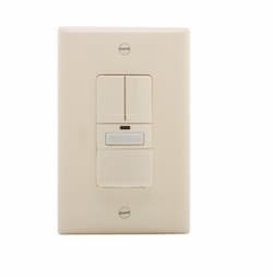 1000W Dual Switch w/ Nightlight, Vacancy, 1000 sq ft. Range, Almond