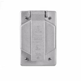 Single Receptacle Outlet Box Cover, Weatherproof