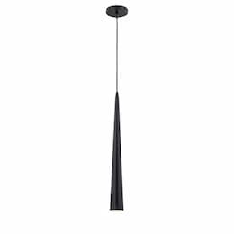 24-in 50W Conical Pendant, GU10, DIM, 120V, Black