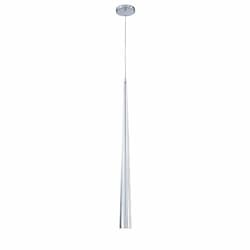 36-in 50W Conical Pendant, GU10, DIM, 120V, Chrome