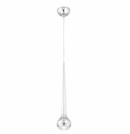 4-in 2.4W MINI LED Pendant, Dim, 360 lm, 120V, 4000K, Chrome