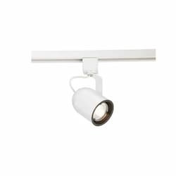 50W Single Light Track Head, GU10, 120V, White/White