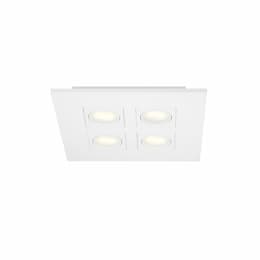 36.8W Venue 4-Light Square Surface Mount, 120V, 2600 lm, White