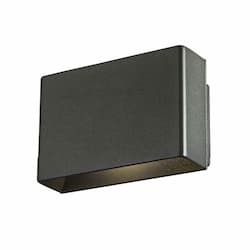 5W LED Vello Outdoor Wall Mount, 150 lm, 120V, 3000K, Graphite Grey