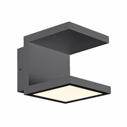 2 x 6W LED Rail Outdoor Wall Mount, 490 lm, 120V, 3000K, Graphite Grey