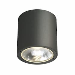 7W LED Outdoor Surface Mount, 480lm, 120V, 3000K, Graphite Grey