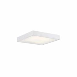 12W Mac Square Flush Mount Light, 120V, 950 lm, 3000K, White