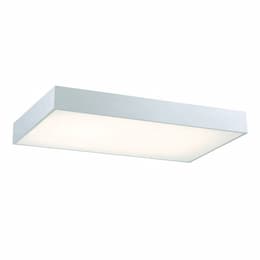 24W Mac Rectangular Flush Mount Light, 120V, 1900 lm, 3000K, White