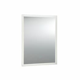24W Edge-lit Rectangular Mirror, 840lm, 120V, Selectable CCT