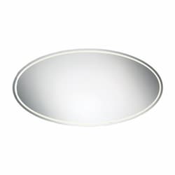 40W Aspen Back-lit Oval Mirror, 1171 lm, 120V, Selectable CCT