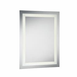 23W Aspen Back-lit Rectangular Mirror, 238 lm, 120V, Selectable CCT