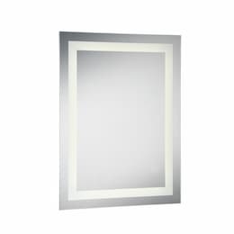 23W Back-lit Rectangular Mirror, 238lm, 120V, Selectable CCT