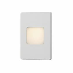 5-in 3W LED Outdoor Wall Sconce, 120 lm, 120V, 3000K, White