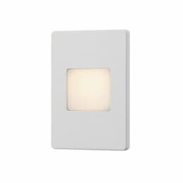 5-in 3W LED Outdoor Wall Sconce, 120 lm, 120V, 3000K, White