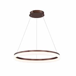 Eurofase 32-in 43W Minuta Round Chandelier, 120V, 2200 lm, 3000K, Bronze