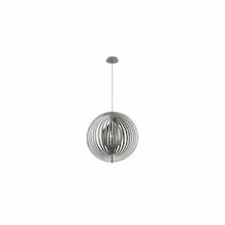 20-in 60W Abruzzo Spherical Pendant, E26, 120V, Weathered Gray