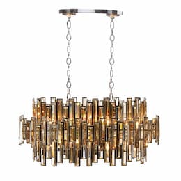 41-in 960W Vienna 16-Light Grand Chandelier, E12, 120V, Chrome