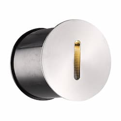 3W Siopa Outdoor In-Wall Light, 60 lm, 120V, 3000K, Steel