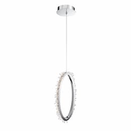 23-in 23W Scoppia Pendant, 300 lm, 120V, 3500K, Chrome