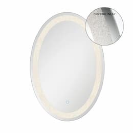 22x32-in 55W Oval Mirror, 6440 lm, 120V, 30/45/64K