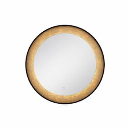 Eurofase 30x30-in 29W Anya Circular Mirror, 120V, 30/45/64K, Black