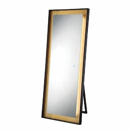 Eurofase 26x65-in 65W Anya Rectangular Mirror, 7610 lm, 120V, 30/45/64K, Black