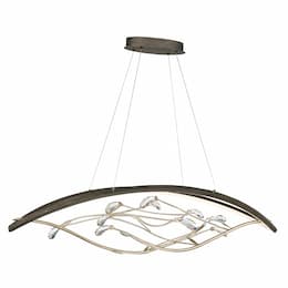 47-in 56W Basilica Linear Chandelier, 1680 lm, 120V, 3000K, Bronze