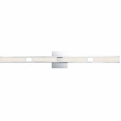 26W Fanton Wall Mount Light, 1840 lm, 120V, 3000K, Chrome