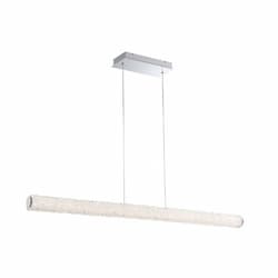 48-in 36W Linear Chandelier, Dim, 120V, 3200 lm, 3000K, Chrome