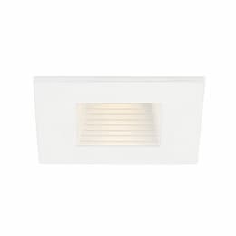 2.5-in 8W Recessed Square Baffle LED, 600 lm, 120V, 3000K, White
