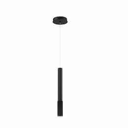 2-in 4.3W LED Round Pendant, 125 lm, 120V, 3000K, Black