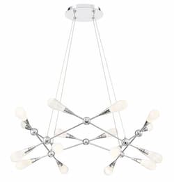 32-in 33W LED Round Chandelier, Dimmable, 2150 lm, 120V, 3000K