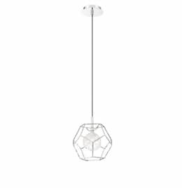 10.75-in 5W Round LED Pendant, Dim, 250 lm, 120V, 3000K, Chrome