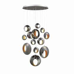 40-in 39W Round LED Chandelier, Dim, 1040 lm, 120V, 3000K